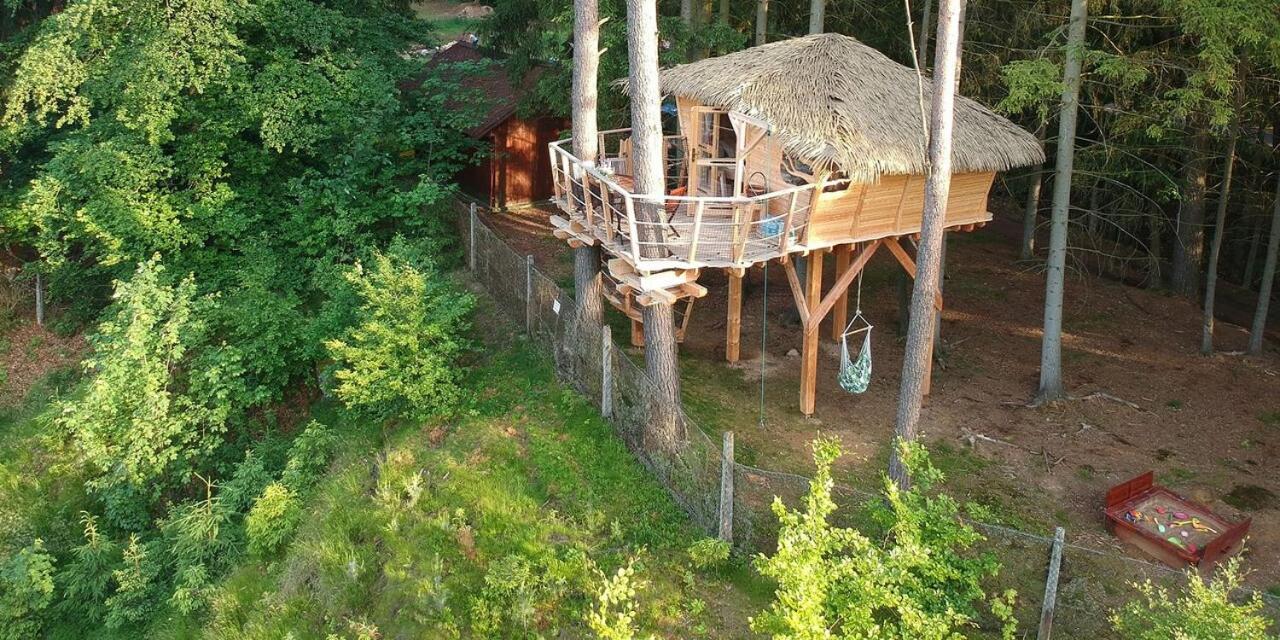 Hotel Treehouse U Rybnika à Osecna Extérieur photo